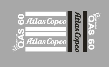 Naklejki oklejenie ATLAS COPCO QAS 60
