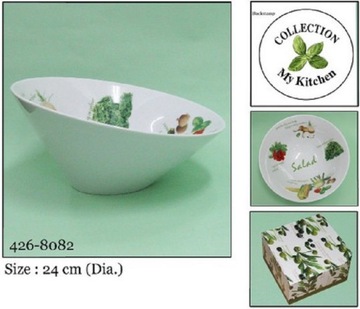 Patera miska porcelana na przekąski wzór oliwki