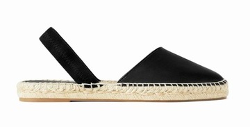 ZARA ESPADRYLE BUTY BEZ PIĘTY PODESZWA Z JUTY 40