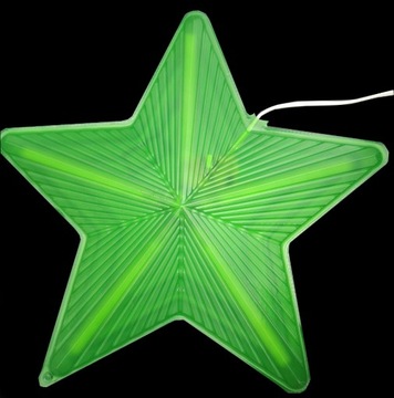 РОЖДЕСТВЕНСКАЯ ЕЛКА гирлянда 3D LED ЗВЕЗДА зеленая ПОДВЕСНАЯ