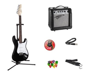 GITARA ELEKTRYCZNA + WZMACNIACZ - EXTRA ZESTAW