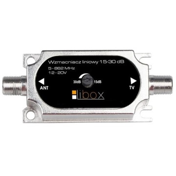 Wzmacniacz Liniowy Antenowy 15-30dB 12V DVB-T DVBT