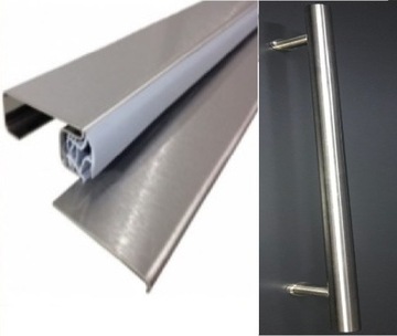 ПОЛЬСКАЯ ФЛОРА ЧЕРНЫЕ НАРУЖНЫЕ ДВЕРИ С ПЕРИЛАМИ С ПОДСВЕТКОЙ