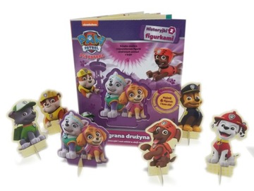 PSI PATROL: 6 FIGUREK + KSIĄŻKA: D-X