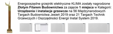 GRZEJNIK DEKORACYJNY ENERGOOSZCZĘDNY KLIMA 1000W