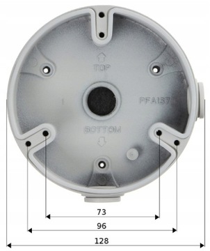 КРОНШТЕЙН-АДАПТЕР ДЛЯ КОРОБКИ ДЛЯ КАМЕРЫ Dahua PFA137
