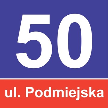 TABLICA TABLICZKA ADRESOWA NUMER DOMU 15x15 cm !!