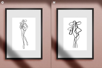 Moda Rysunek Linią Coco Chanel Motywacyjne Blog A4