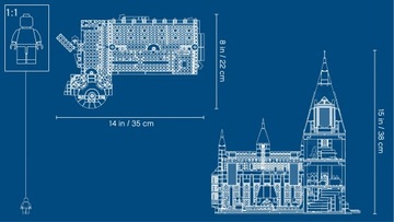 LEGO ГАРРИ ПОТТЕР Большой зал Хогвартса 75954