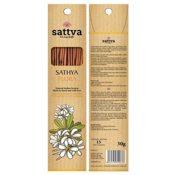 SATTVA INDYJSKIE KADZIDŁA SATHYA FLORA 15sztuk