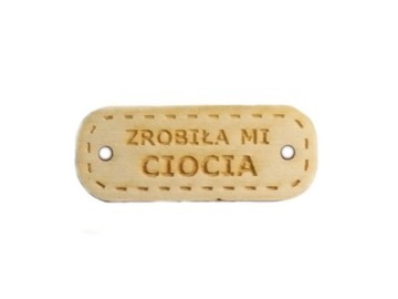 METKA drewno sklejka ZROBIŁA MI CIOCIA 8szt