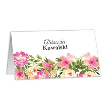 WINIETKI WIZYTÓWKI WESELNE NA STÓŁ rustykalne