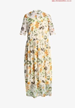 OBJECT- piękna sukienka midi w kwiaty - S