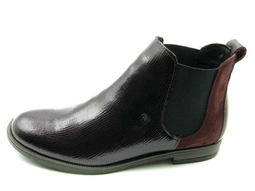 WYPRZEDAŻ Skórzane; rozmiar 41