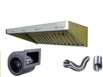 Okap Gastronomiczny S 1250/700/400 FILTR TURBINA