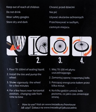 TREZADO MLECZKO USZCZELNIACZ DO OPON TUBELES 1L