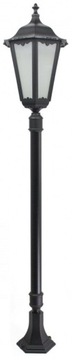 Solidna lampa ogrodowa, parkowa. Odlew aluminium. wys. 170 cm.Duża oprawa