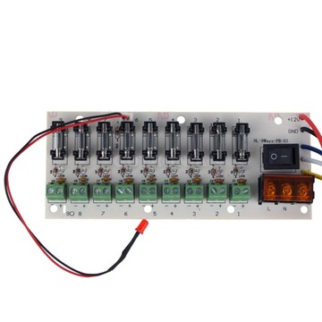 Разветвитель мощности 12 В постоянного тока, разветвитель на 9 выходов