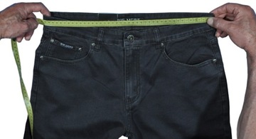 Spodnie męskie jeans Big Man bm050-7 czarne pas 110 cm 43/30