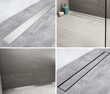 ЛИНЕЙНЫЙ СЛИВ 50 СМ ДВУХСТОРОННИЙ 2в1 НИЗКИЙ СИФОН