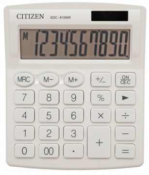 Kalkulator biurowy CITIZEN SDC-810NRWHE biały