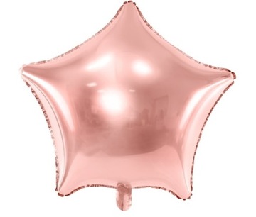 Balon FOLIOWY GWIAZDKA GWIAZDA 45cm Rose Gold Błys