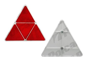 TRÓJKĄT ODBLASKOWY NACZEPA PLANDEKA LAWETA 15CM