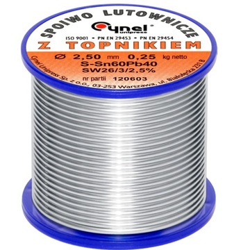 CYNA Z TOPNIKIEM SPOIWO LUTOWNICZE 250g 2,5mm 60%