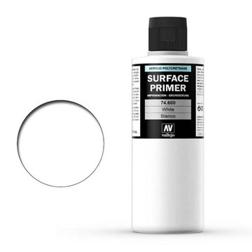 Vallejo 74600 Surface Primer White 200ml Farba Podkładowa Biała 24H