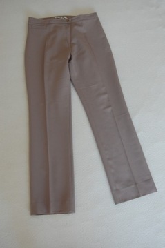 spodnie damskie eleganckie beż MM 42 XL