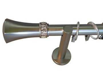 ХРУСТАЛЬНЫЙ КАРДИНС + ТИХИЕ КОЛЬЦА 25ММ ОДИНОЧНЫЙ 180СМ