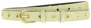 SZEROKI SKÓRZANY PASEK DAMSKI 1,9 cm Skóra natural