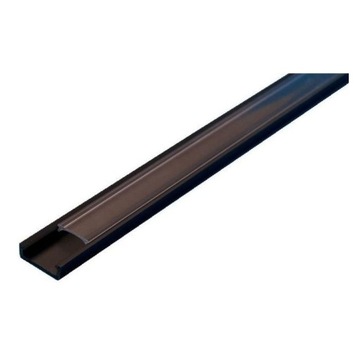 PROFIL PŁASKI DO TAŚM LED 8 10 mm 2m Z KLOSZEM