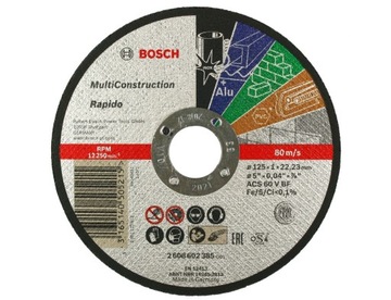 BOSCH - jedna TARCZA DO WSZYSTKIEGO 125/1,0mm