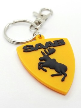 Брелок Saab 9-3 Aero, эмблема лося из наклейки 9-5