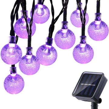 30 Led 6.5 M Lampki Solarne Ogrodowe Żarówka Lampa