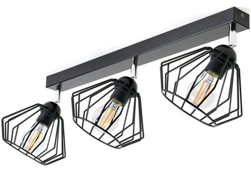 Lampa sufitowa 3 loft z regulacją led edison E27