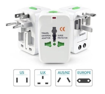 ADAPTER PODRÓŻNY PRZEJŚCIÓWKA GNIAZDKA US AU UK EU