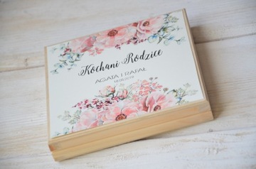 Приглашение на свадьбу для родителей в коробке /10 шт.