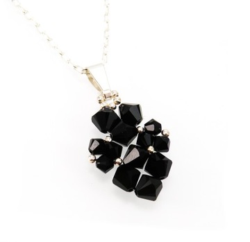 Wisiorek z kryształów SWAROVSKI zawieszka czarny