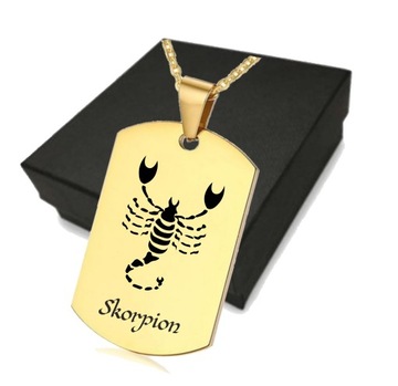 Zawieszka Naszyjnik grawer ZNAK ZODIAKU Prezent