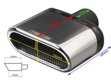 SPORTOVNÍ KONCOVKA TLUMIČE BUZZER 150X65MM ZZ150X