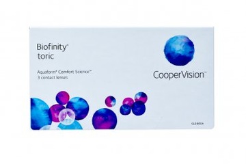 Soczewki toryczne Biofinity Toric + 60ml płynu