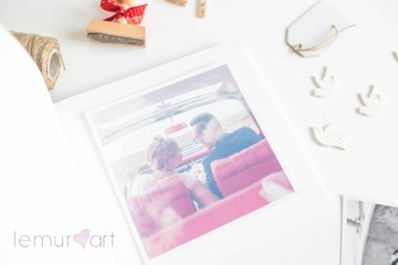 Традиционный фотоальбом Скрапбукинг База Наклеенные фотографии БЕЛЫЙ