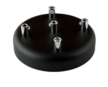 Podsufitka metalowa 5 otworów 135 mm czarna + chro