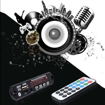 МОДУЛЬ BLUETOOTH-ПЛЕЕРА MP3 AUX РАДИО ПУЛЬТ ДУ USB