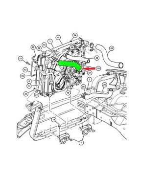 TRUBKA TURBO JEEP GRAND CHEROKEE 2.7 CRD 52079980AB