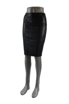 ЖЕНСКАЯ КОЖАНАЯ ЮБКА-КАРАНДАШ P8001 XXL