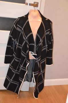 cardigan / sweter / narzutka w kratę 46/48/xl