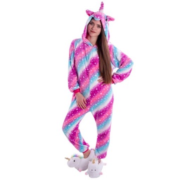 UNICORN Galaxy Stars Onesie Pajamas Kigurumi Unicorn Fancy Dress 176